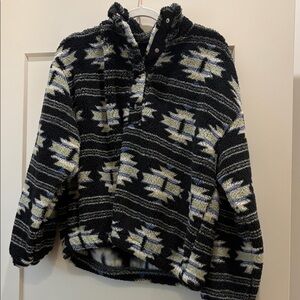 H&M Black and White Patterned Sweater